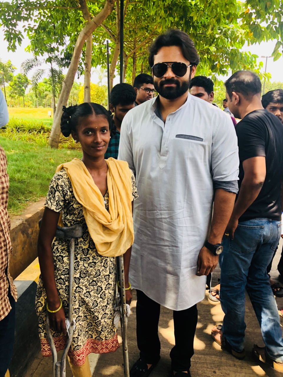 saidharam tej met is a fan of cancer sufferer
