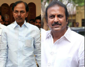 Mohan babu supports to kcr
