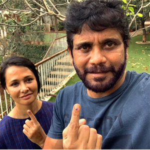  Nagarjuna and Amala voted
