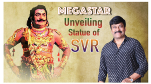 SVR bronze statue of Megastar Chiranjeevi as chief guest on 25th August