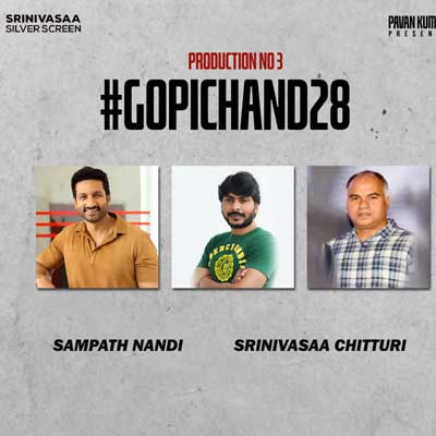 Gopichand new movie with Sampath Nadhi 