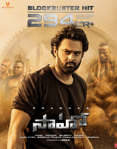 saaho 3days in 294 crores