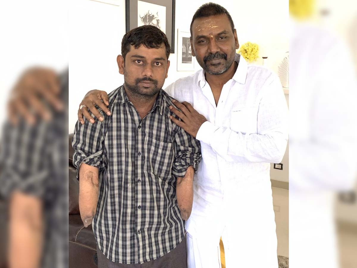 Raghava lawrence once again proved his kind hearted