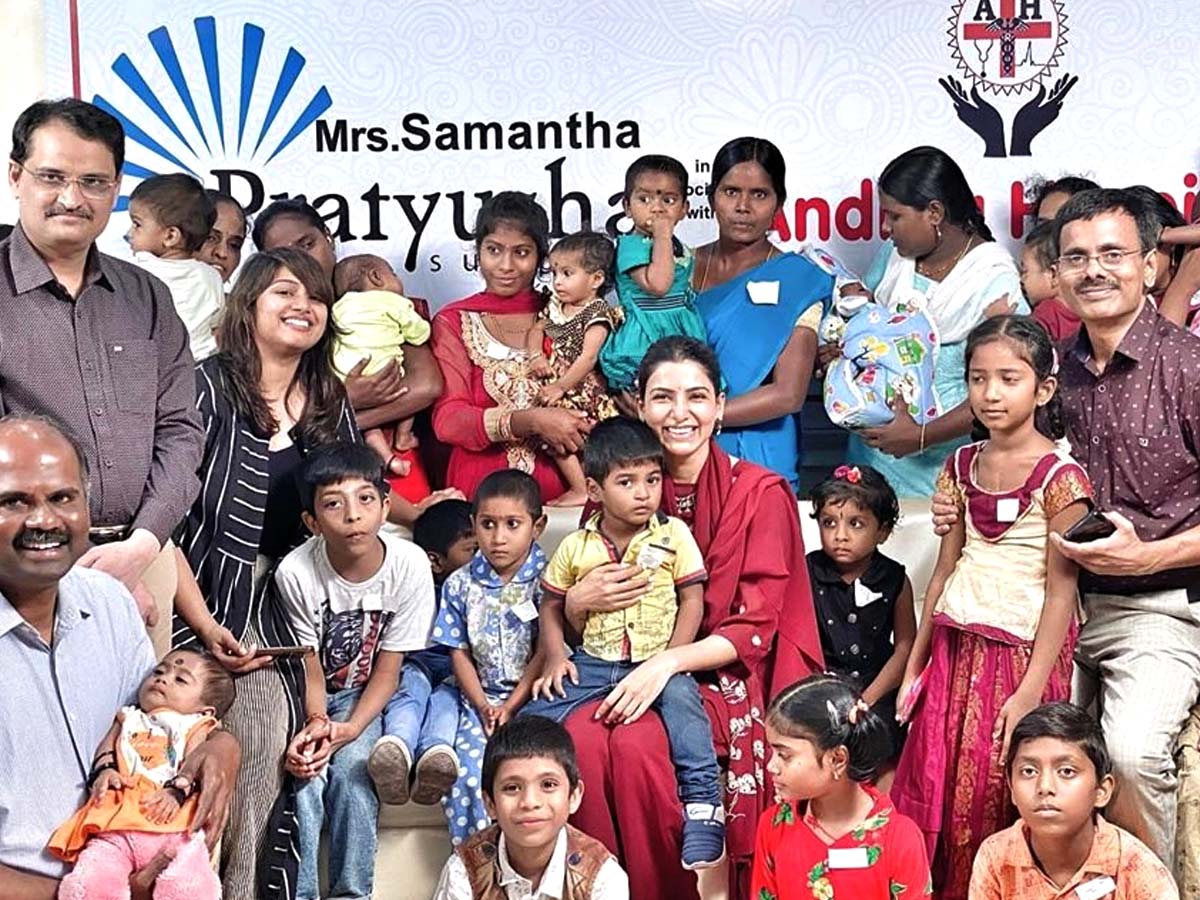 Samantha supporting to desabled childrens