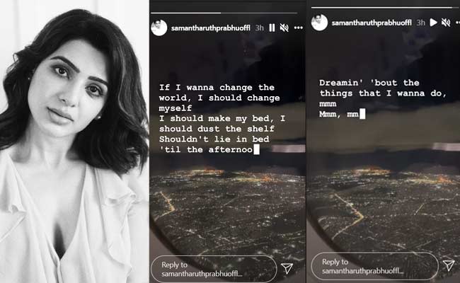 Samantha Instagram Message want to change myself