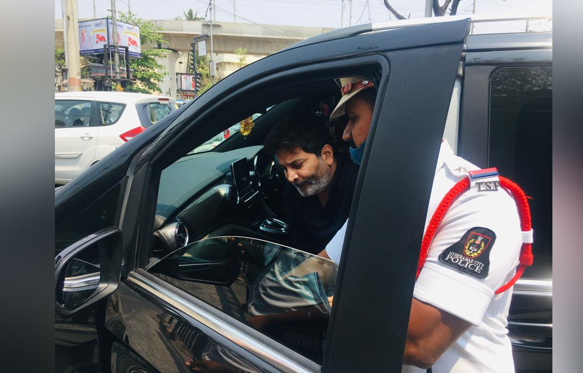 Trivikram slapped with a fine by Hyderabad Police
