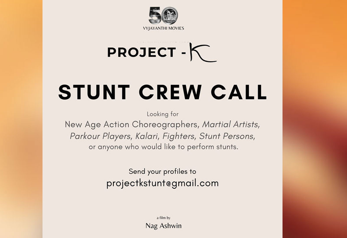 Project K Calls For Stunt Crew Auditions